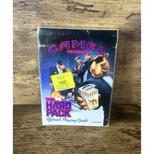 New 1991 Camel Cigarettes The Hard Pack Official Playing Cards Sealed Poker Deck